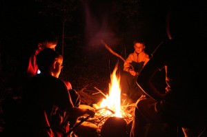 Friends-at-Campfire
