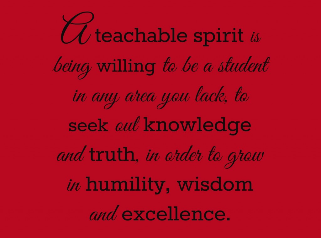 Day 258 – The Wisdom of Being Teachable - Wisdom-Trek