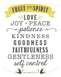 Fruits of the Spirit