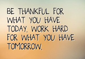 Hard Worker are thankful