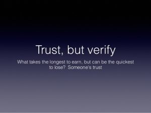 Trust but verify3