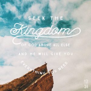 Seek the kingdom infinite