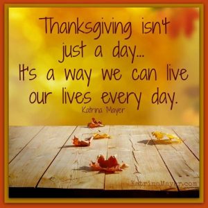 Live a Life of Thanksgiving 1