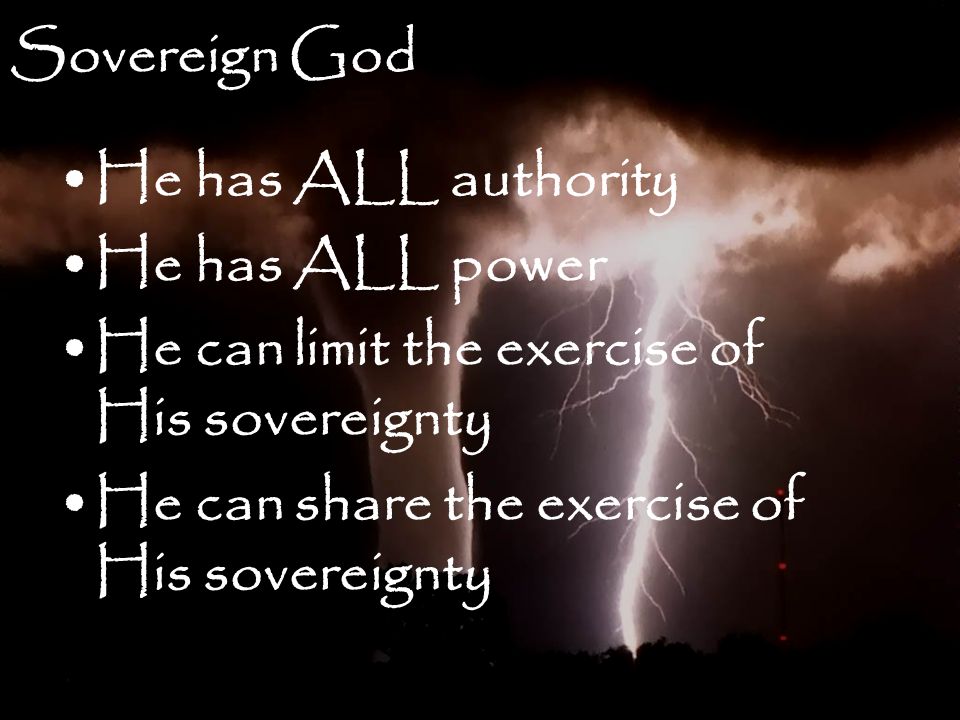 God is Sovereign 3 - Wisdom-Trek