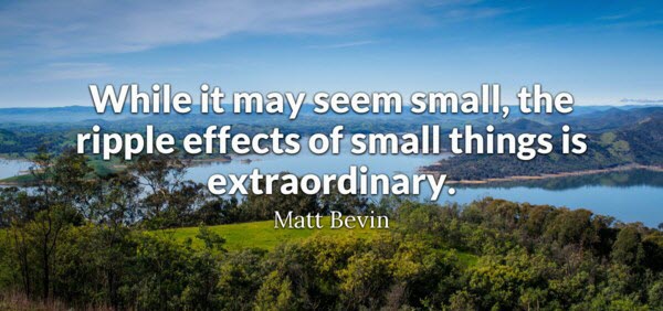 Small Things Can Have a Big Impact 2 - Wisdom-Trek