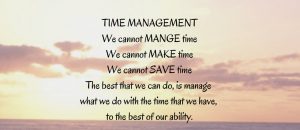 Time Management is a Myth 1