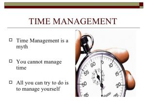 Time Management is a Myth 4