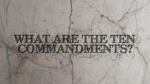 Counting the Ten Commandments 2