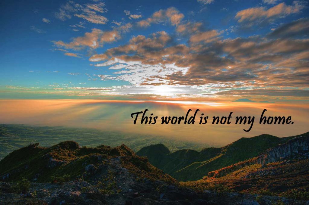 And this is a world. This world.