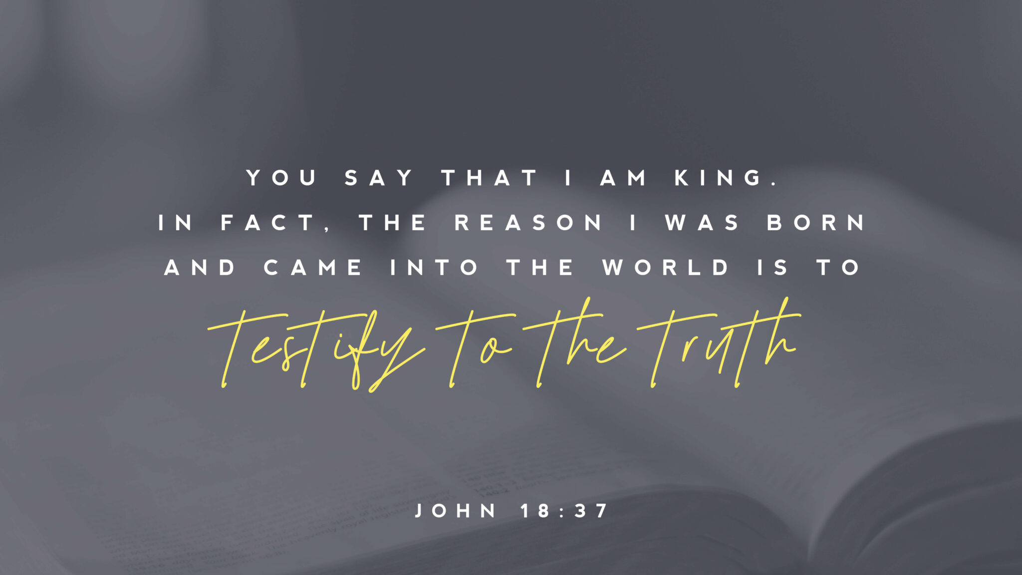 John 18:36 Jesus answered, My kingdom is not of this world; if it were, My  servants would fight to prevent My arrest by the Jews. But now My kingdom  is not of